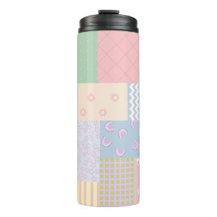 Pastel Patchwork Thermosbecher