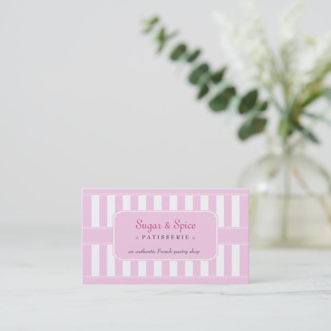 Pastel Patisserie Carte de visite (Debout devant)