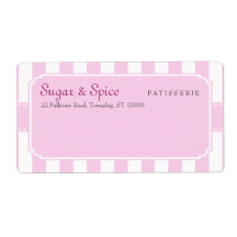 Pastel Patisserie Étiquette de livraison