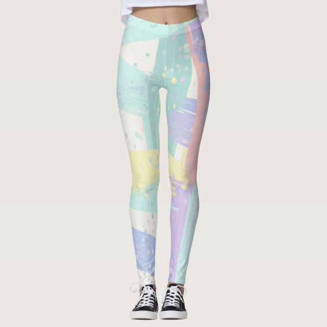 Pastel Patten  Leggings (Vorderseite)