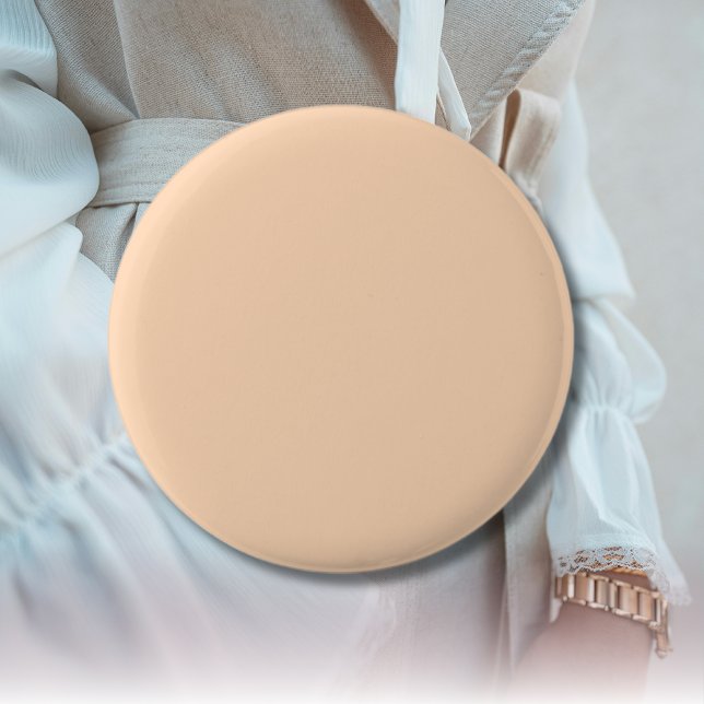 Pastel Peach Solid Color | Classic | elegant Button (Von Creator hochgeladen)
