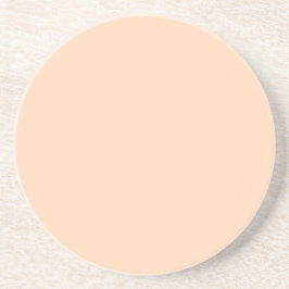 Pastel Peach Solid Color | Classic | elegant Getränkeuntersetzer