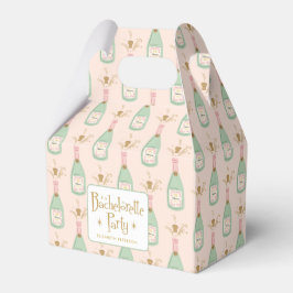 Pastel Peachy Junggeselinnen-Abschied Sparkle Geschenkschachtel