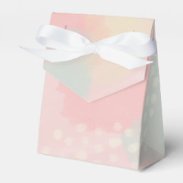 Pastel Peachy Pink Abstrakte Hochzeit Geschenkschachtel