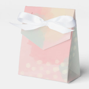 Pastel Peachy Pink Abstrakte Hochzeit Geschenkschachtel