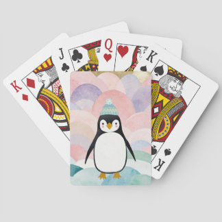 Pastel Penguin Peak Spielkarten