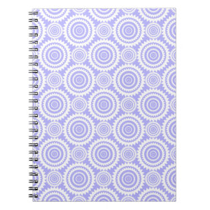 Pastel Periwinkle Blaues geometrisches Kunstmuster Notizblock