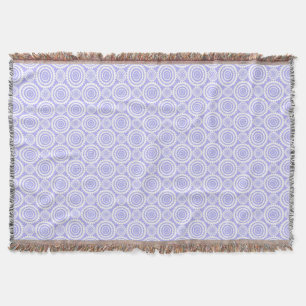Pastel Periwinkle Blaues geometrisches Muster Decke