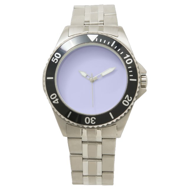 Pastel Periwinkle Farbe | Classic | elegant Armbanduhr (Vorderseite)