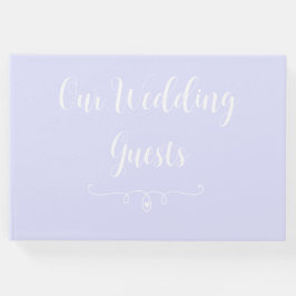 Pastel Periwinkle Lila Wedding Guest Book Gästebuch