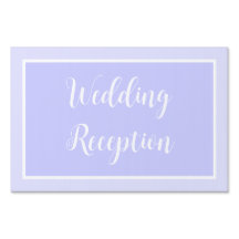 Pastel Periwinkle Lila Wedding Yard-Zeichen