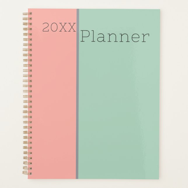 Pastel personnalisé Soft Peach & Jungle Mist Green (Devant)