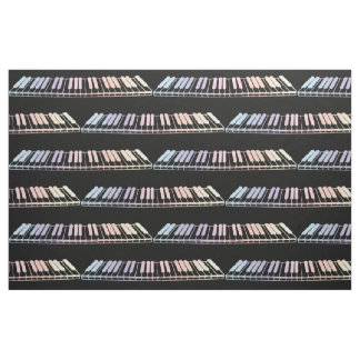 Pastel Piano Keys Fabric Stoff