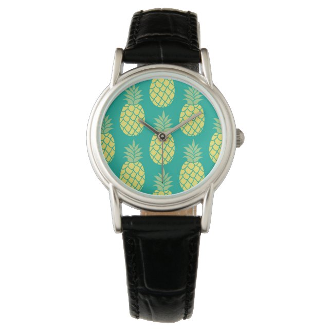 Pastel Pineapples Armbanduhr (Vorderseite)