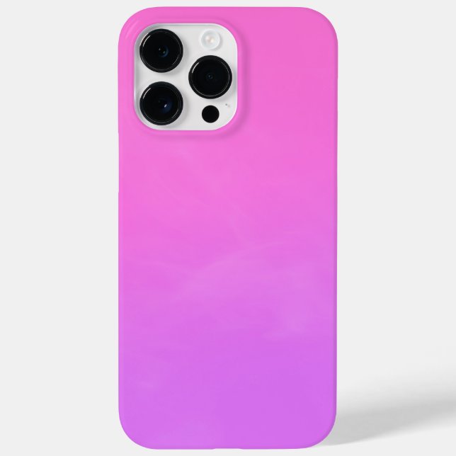 Pastel Pink and Purple Gradient Ombre iPhone Case (Rückseite)