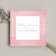 Pastel Pink Aquarellfarben Klassischer QR-Code für