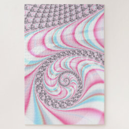 Pastel Pink Blue Candy Cane Spiral