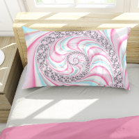 Pastel Pink Blue Candy Cane Spiral