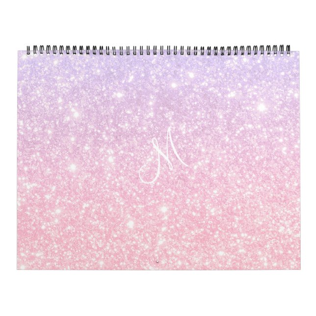 Pastel Pink Blue Glittery     Kalender (Titelbild)