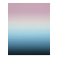 Pastel Pink & Blue Gradient Indigo Rose Ombre