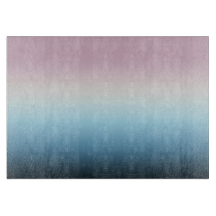 Pastel Pink & Blue Gradient Indigo Rose Ombre Schneidebrett