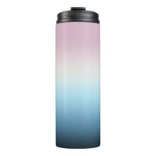 Pastel Pink & Blue Gradient Indigo Rose Ombre Thermosbecher
