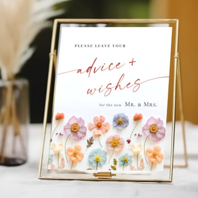 Pastel Pink Bohemische Wildblumen Beratung & Wünsc Poster (Von Creator hochgeladen)