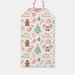 Pastel Pink Christmas Delight Geschenkanhänger