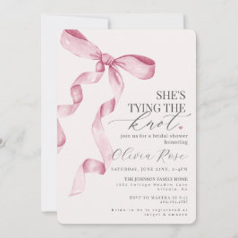 Pastel Pink Coquette Bow Brautparty laden