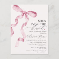 Pastel Pink Coquette Bow Brautparty laden