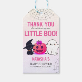 Pastel Pink Ghoul Halloween Babydusche Geschenkanhänger