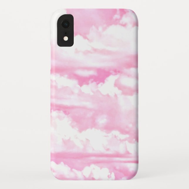 Pastel Pink Girly Clouds Dekor Case-Mate iPhone Hülle (Rückseite)