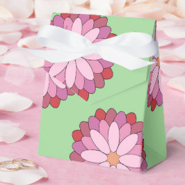 Pastel Pink Green Asian Medallion Floral Geschenkschachtel
