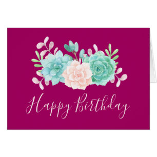 Pastel Pink & Green Floral Bouquet Anniversaire