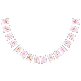 Pastel Pink Hübsche Florentiner Geburtstagsparty Wimpelkette