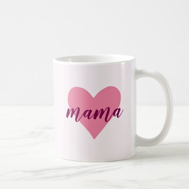 Pastel Pink Mama Tasse - Süßes Muttertagsgeschenk (Rechts)