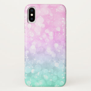 Pastel Pink & Mint Bokeh Glitzer Case-Mate iPhone Hülle