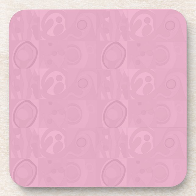 Pastel Pink Mother's Day Collection Getränkeuntersetzer (Vorderseite)