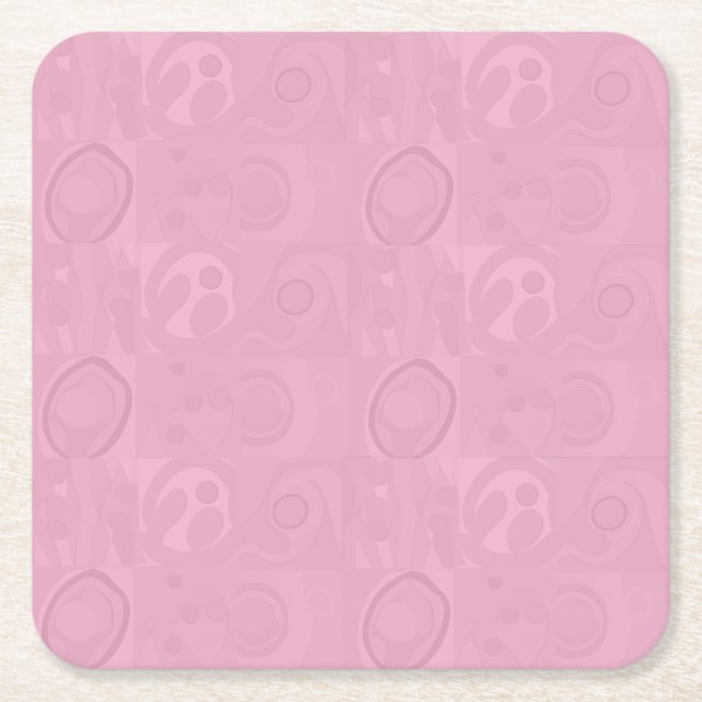 Pastel Pink Mother's Day Collection Rechteckiger Pappuntersetzer (Vorderseite)