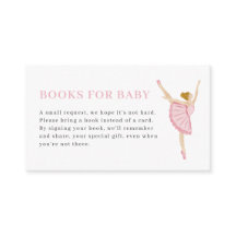 Pastel Pink Nutcracker Books for Baby Card