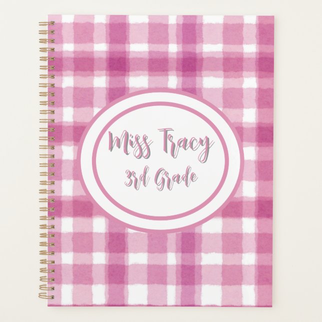 Pastel Pink Plaid Custom  (Devant)