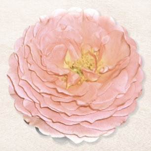 Pastel Pink Rose Untersetzer