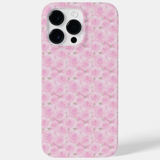 PASTEL PINK ROSES Case-Mate iPhone 14 PRO MAX HÜLLE (Rückseite)