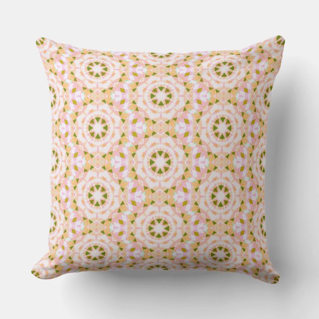 Pastel Pink Spring Green Star Dopamindekor Girly Kissen (Vorderseite)