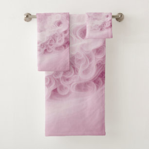 Pastel Pink Swirl Abstrait