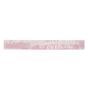 PASTEL PINK ÜBERALL ÜBER DEM RAINBOW SATINBAND