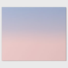 Pastel Pink und Sky Blue ombre Geschenkpapier