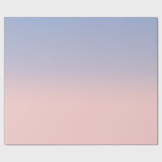 Pastel Pink und Sky Blue ombre Geschenkpapier