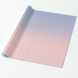 Pastel Pink und Sky Blue ombre Geschenkpapier