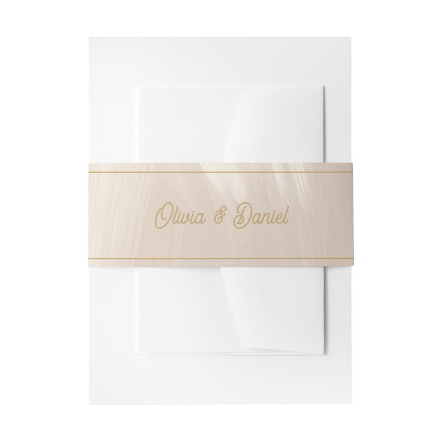 Pastel Pink Wedding Einladungsbanderole (Vorderseite Beispiel)